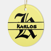 Benennungsschreiben anpassen keramik ornament (Links)