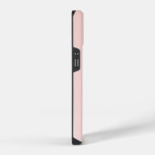 Benetzter Name des Monogramms in Rosa iPhone Hülle (Rechte Seite)