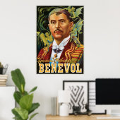 Benevol ~ Vintager Magier Poster (Heimbüro)