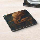 Benevolent Elephants Beverage Coaster Getränkeuntersetzer (Linke Seite)
