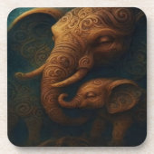 Benevolent Elephants Beverage Coaster Getränkeuntersetzer (Vorderseite)