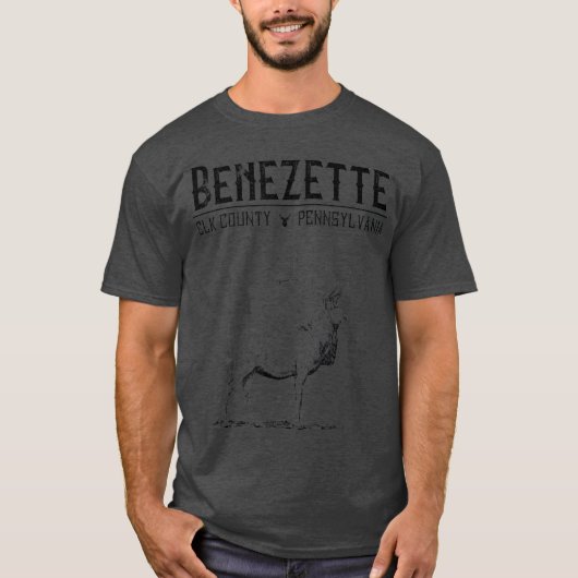 Benezette Elk County Pennsylvania Route 555 T-Shirt (Vorderseite)