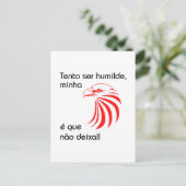 Benfica Postkarte (Stehend Vorderseite)