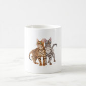 Bengal Cat Buddies Rosette and Snow Bengal Cats Pr Kaffeetasse (Mittel)