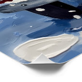 Bengal Cat Christmas Red Truck Holiday Poster (Ecke)