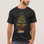 Bengal Cat Christmas Tree Lights Bengal Cat Xmas T-Shirt (Vorderseite)