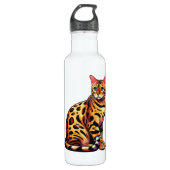 Bengal Cat Edelstahlflasche (Vorderseite)