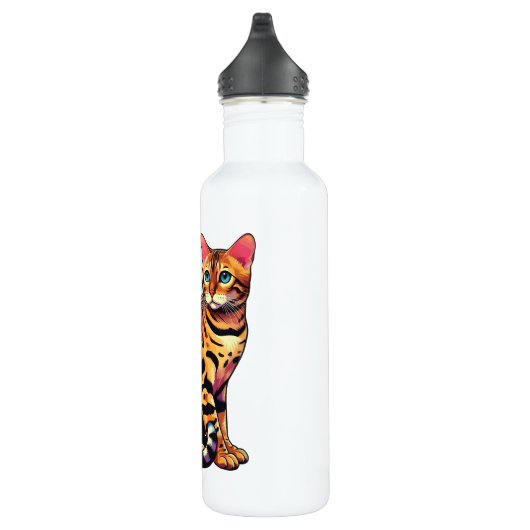 Bengal Cat Edelstahlflasche (Rechts)
