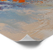 Bengal Cat Leaping Through Fire and Ice Poster (Ecke)