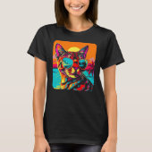 Bengal Cat Summer Beach T-Shirt (Vorderseite)