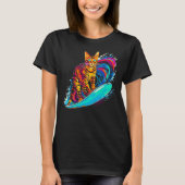 Bengal Cat Surfer T-Shirt (Vorderseite)