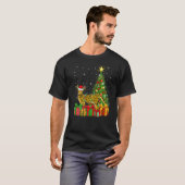 Bengal Cat Xmas Lights Santa Bengal Cat Christmas T-Shirt (Vorne ganz)
