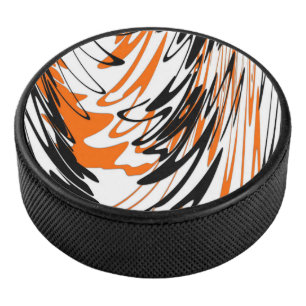 Bengal Farben Wellenförmige orange und schwarze Li Eishockey Puck