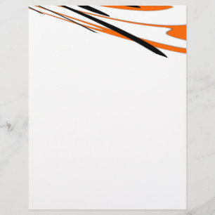 Bengal-Farben wellige orange und schwarze Linien