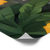 Bengal In Bathtub Poster, Funny Cat Poster, Bengal Poster (Ecke)