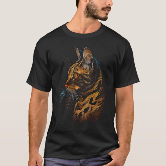 Bengal-Katze  1 T-Shirt (Vorderseite)