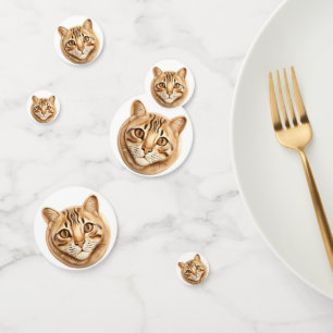 Bengal-Katze 3D Inspiriert Konfetti