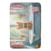 Bengal-Katze-Bad-Dekor Badematte (Vorderseite Vertikal)