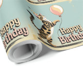 Bengal-Katze Farbige Geschenkpapier (Rolleneckpunkt)