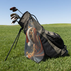 Bengal-Katzen-Achterbahn-Weihnachten Golfhandtuch