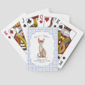 Bengal-Katzen-Hochzeitsgeschenk Spielkarten (Rückseite)