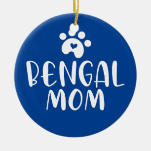 Bengal-Katzen-Mama Lustige Bengal-Katzen-Mama-Freu Keramik Ornament