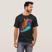 Bengal-Katzen-Surfer T-Shirt (Vorne ganz)