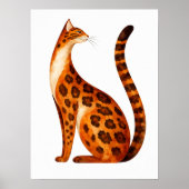 Bengal-Katzenprofil Poster (Vorne)