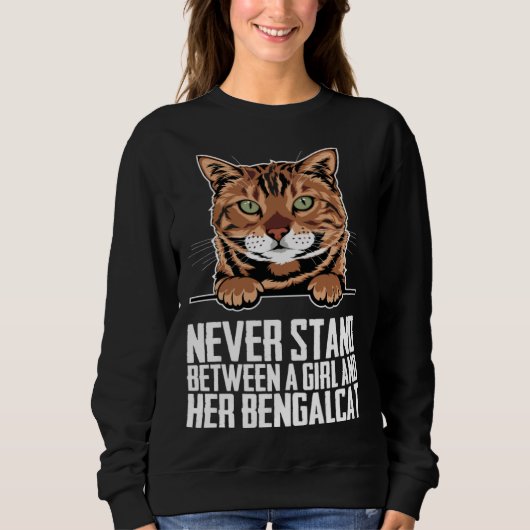Bengal mom  Bengal kitten  Bengal  2 Sweatshirt (Vorderseite)