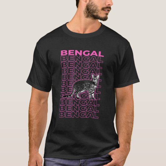 Bengal-Pastell-Ästhetik T-Shirt (Vorderseite)