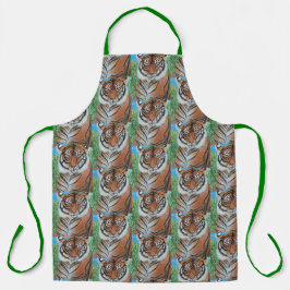 Bengal Tiger All-Over Print Apron Schürze