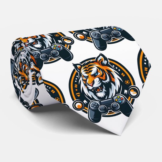 Bengal Tiger Gamer Krawatte (Gerollt)