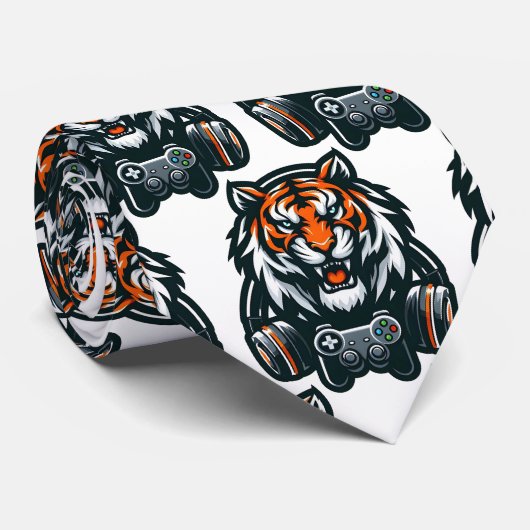 Bengal Tiger Gamer Krawatte (Gerollt)