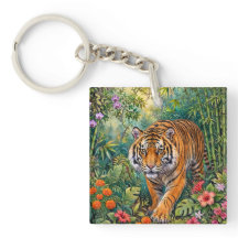 Bengal-Tiger Lebendiger Bambus-Dschungel