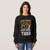 Bengal Tiger Less People Tiger Head Leopard Africa Sweatshirt (Vorne ganz)
