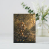 Bengal Tiger Sal Wald TIERE Postkarte (Stehend Vorderseite)