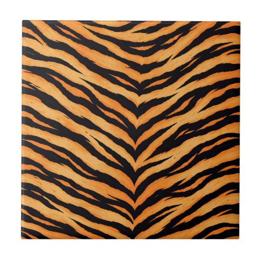 Bengal-Tiger-Tiermuster Fliese (Vorderseite)
