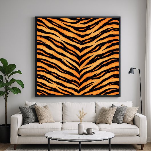 Bengal-Tiger-Tiermuster Poster