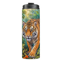 Bengal Tiger Vibrant Bamboo Jungle