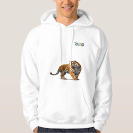 Bengal-Tiger Vollkörper – Realistische Wildtier-Po Hoodie