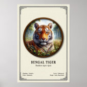 Bengal Tiger Zoologie-Serie Poster (Vorne)