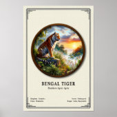 Bengal Tiger Zoologie-Serie Poster (Vorne)
