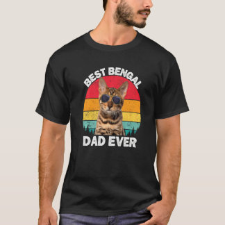 Bengal-Vater Vintage-Bengalkatze Besitzer Kitty Kä T-Shirt