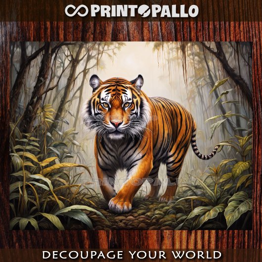 Bengala-Tiger im Dschungel Seidenpapier