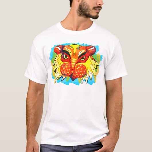 Bengali-neues Jahr-Löwe-Kleid T-Shirt (Vorderseite)