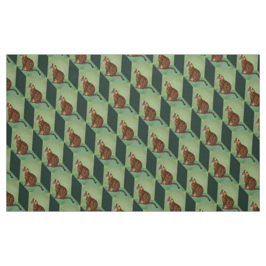 Bengalisch auf einer Box Stoff (Fat Quarter (45,7 x 55,9 cm))