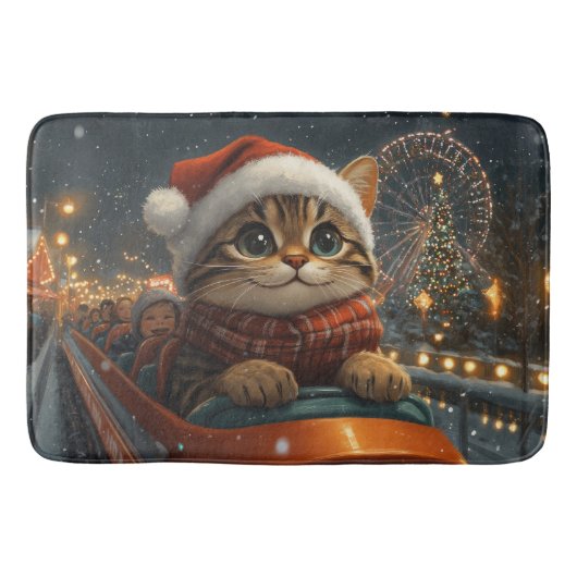 Bengalisch Cat Roller Untersetzer Weihnachten Badematte (Vorderseite)