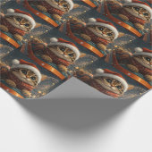 Bengalisch Cat Roller Untersetzer Weihnachten Geschenkpapier (Ecke)