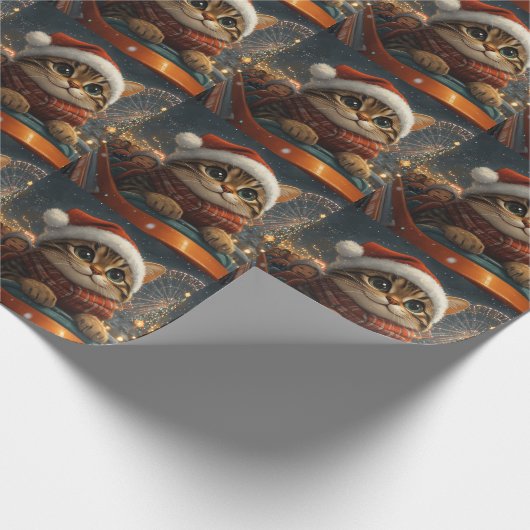 Bengalisch Cat Roller Untersetzer Weihnachten Geschenkpapier (Ecke)