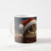 Bengalisch Cat Roller Untersetzer Weihnachten Kaffeetasse (Vorderseite Links)